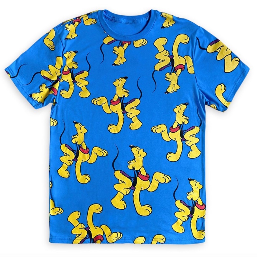 Mickey & Co Pluto Allover Multi-Print Disney Shirt